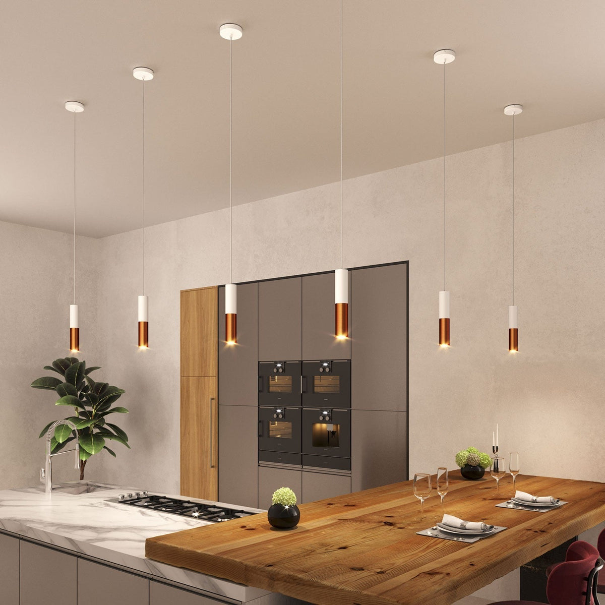 Creative Cables Tube Koppar/Vit-Lampconcept.se