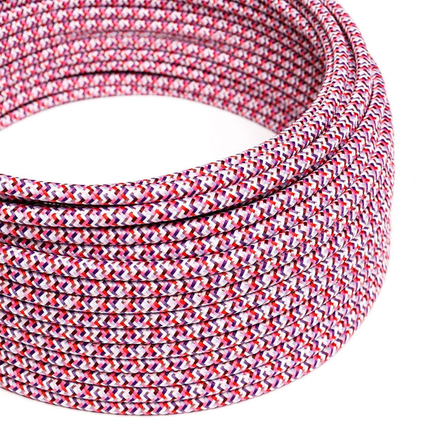 Textilkabel Pixel Fuchsia-Lampconcept.se