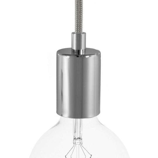 Cylinder Lamphållare Krom-Lampconcept.se