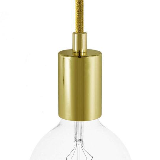 Cylinder Lamphållare Kit Klar Mässing-Lampconcept.se